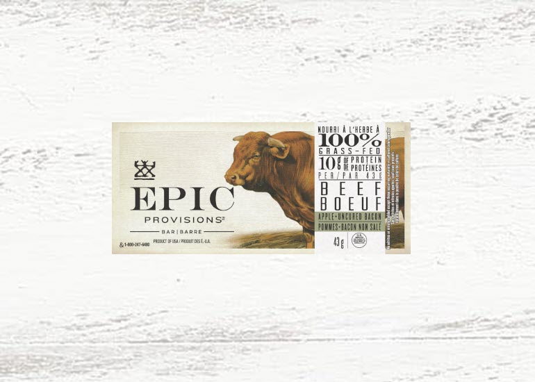 EPIC Provisions Apple Uncured Bacon Meat Bar